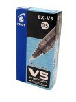 Pilot V5 Hi-Tecpoint Black Rollerball Pen (Pack of 12)