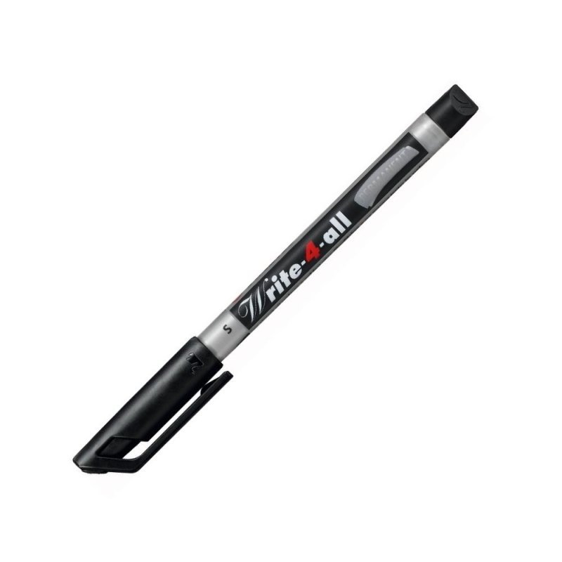 Stabilo Write-4-All Permanent Black Marker (Pack of 10) | Ebuyer.com