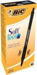 Bic Soft Feel Retractable Ballpoint Black Pen (Pack of 12)