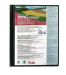 A4 20 Pocket Black Display Book - Black ( Pack of 1)