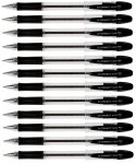 Q-Connect Delta Ballpoint Black Pen (Pack of 12)