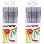 Pentel Superb Fine Ballpoint Blue Pen (Pack of 12)