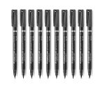 Staedtler Lumocolor CD/DVD Marker 0.4mm Black (Pack of 10)