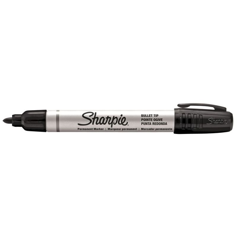 Sharpie Metal Perm Marker Sml Bullet Blk 12 Pack