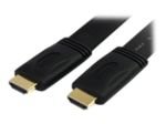 StarTech.com High Speed Flat HDMI Digital Video Cable with Ethernet 4.6m Black