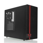 Riotoro Mid Tower ATX Case with 120mm Red LED Fan