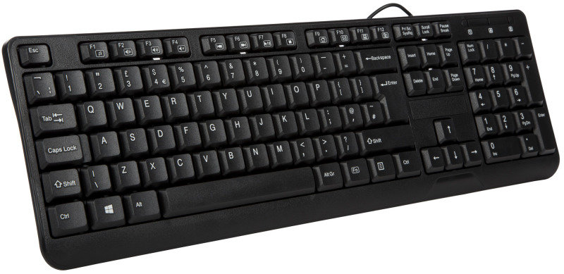 Xenta Black Full Size Keyboard - USB UK Layout | Ebuyer.com