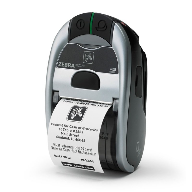 Zebra Imz220 Direct Thermal Printer 203dpi Bluetooth Usb Battery Included Barcode 7399
