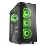 Sharkoon TG5 Glass ATX Tower Case - Green