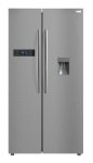 Russell Hobbs Stainless Steel 90cm Wide American Style Freestanding No Frost Fridge Freezer