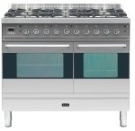 ILVE Moderna Dual Fuel 100cm Twin 6 Burner S/Steel