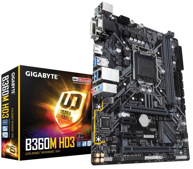 Exdisplay Gigabyte B360 Ultra Durable Lga 1151 Ddr4 Matx Motherboard 5095