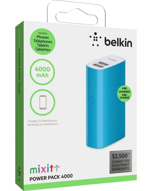 Belkin MIXIT Power Pack 4000 Blue | Ebuyer.com