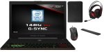 ASUS ROG Zephyrus GX501GI-EI012T Intel Core i7, NVIDIA GeForce GTX 1080, 15.6", 8GB RAM, 1TB HDD, Windows 10, Notebook - Black