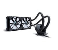 EXDISPLAY Fractal Design Celsius S24 Water Cooling PWM Control 500 - 2000 RPM Dual Fan - Black