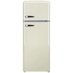 Amica Retro-style fridge freezer 55cm width Cream