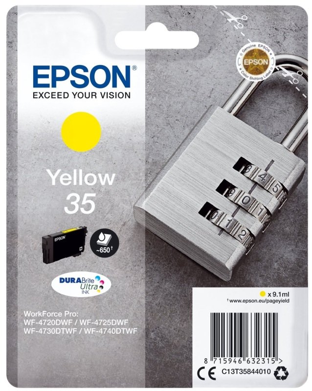 Epson Durabrite Padlock Yellow 35 Ultra Ink