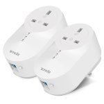 Tenda AV1000 Gigabit Passthrough Powerline Adapter Kit