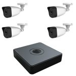 HiWatch 4 Channel CCTV System with 4 Bullet Cameras
