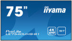 Iiyama ProLite LE7540UHS-B1 75" 4K UHD Large Format Display