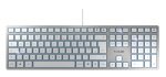 CHERRY KC6000 Slim Silver Wired Keyboard