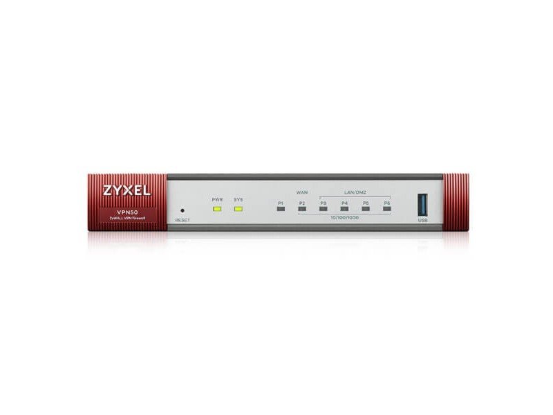 Zyxel VPN50 - Security Appliance with 1 year content filter + 1 year Geo Enforcer