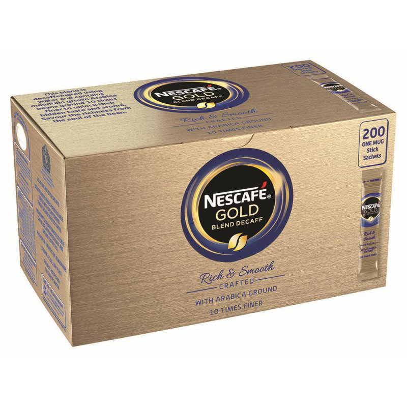Nescafe Gold Blend Decaf Instant Coffee Stick (pack 200)