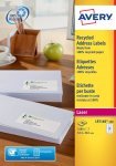 AVERY RECY AD LSR LBL 63.5X38.1 P100 WHT