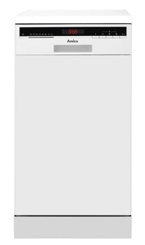 Amica ZWM428W Freestanding slimline...