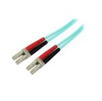 StarTech.com Aqua OM4 Duplex Multimode Fiber Optic Cable 2M