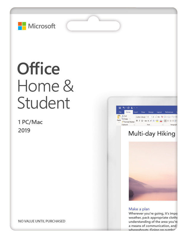 Office Home and Student 2019 - Electronic...