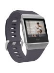 Fitbit Ionic GPS Smart Watch, Silver with Blue-Grey Strap