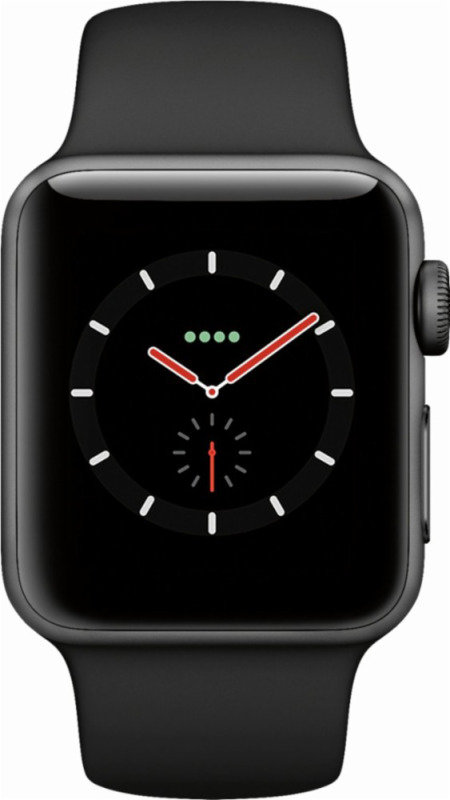 apple watch gen 3 series 3 38mm space gray aluminum