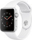 Apple Watch Series 3 GPS, 42mm Silver Aluminium Case with White Sport Band