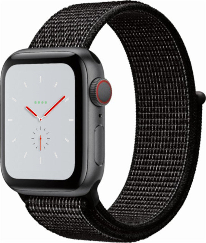 apple watch nike  space grey aluminium case with black nike sport loop