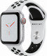 Apple Watch Nike+ Series 4 GPS + Cellular, 40mm Silver Aluminium Case with Pure Platinum/Black Nike Sport Band
