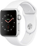 Apple Watch Series 3 GPS, 38mm Silver Aluminium Case with White Sport Band
