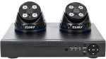 Xenta CCTV System - 4 Channel Full HD DVR with 2x Full HD Black Dome Cameras