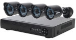Xenta CCTV System - 8 Channel Full HD DVR with 4x Full HD Black Bullet Cameras