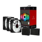 Riotoro Quiet Storm RGB 120mm Three Fan Kit and Controller