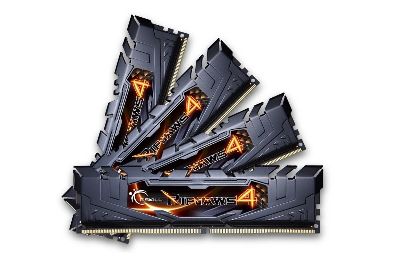 G.SKILL 16GB (4 x 4GB) Ripjaws 4 Series DDR4 2400MHz Memory Kit - Black