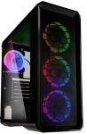 Kolink Levante Midi Tower Airflow Gaming Case - Black