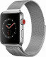 Apple Watch Series 3 GPS + Cellular, 38mm Stainless Steel Case with Milanese Loop