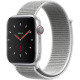 Apple Watch Series 4 GPS + Cellular, 40mm Silver Aluminium Case with Seashell Sport Loop