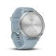 Garmin Vivomove Hr Hybrid Sport Smartwatch Silver With Seafoam Silicone