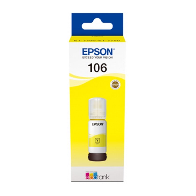 Epson Ink/105 Ink Bottle 70ml, Yellow - C13T00R440