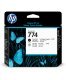 HP 774 Photo Black/Light Gray Printhead - P2W00A