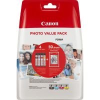 Canon CLI-581 Ink Cartridge Multipack / 50 Sheets 4x6 Photo Paper - (2106C005)