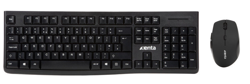 Xenta Wireless Keyboard & Mouse Desk Set