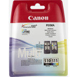 Canon PG-510/CL-511 Multi-Pack - Black & Tri-Colour - 2970B011